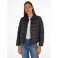 Steppjacke TOMMY HILFIGER "LW DOWN COLLARLESS JACKET" Gr. M (38), schwarz Damen Jacken mit leichter Wattierung