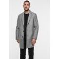 Outdoorjacke STREET ONE MEN Gr. L (42), grau (winter grey melange) Herren Jacken mit Knopfleiste