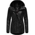 Winterjacke RAGWEAR "Monadde Bling" Gr. L (40), schwarz, Damen, Obermaterial: 100% Nylon, Innenfutter: 100% Polyester, Wattierung: 100% Polyester, Jacken, Glänzende warme Jacke mit Kapuze