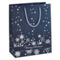 3 SIGEL Geschenktaschen Silver Snowflakes Motiv 17,5 x 23,0 cm