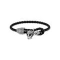 Lederarmband Totenkopf