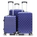 Reisekoffer Koffer 3 tlg Hartschale Trolley Set Kofferset Handgepäck Gepäck Reisetasche ABS-07