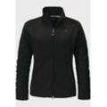 Fleecejacke SCHÖFFEL "Fleece Jacket Leona3" Gr. 34, schwarz (9990, schwarz), Damen, Oberstoff: 100% Polyester, Jacken