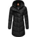 Wintermantel RAGWEAR "Pavla", Damen, Gr. M (38), grau (stein), Außenmaterial: 100% Polyester, Innenfutter: 100% Polyester, Wattierung: 100% Polyester, modisch, figurbetont ca. Mitte Oberschenkel, Langarm Ärmel ohne Ärmelschlitz Rippstrickbündchen, Mäntel, stylischer Winterparka mit Teddyfutter und Kapuze