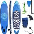 SUP-Board KOHALA "Kohala", blau (blau, weiß), Wassersportboards, 320x81x15cm 320cm, Kunststoff