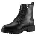 Winterboots GEOX "D IRIDEA K" Gr. 38, schwarz Damen Schuhe Chunky Boot, Plateau Stiefelette mit Warmfutter