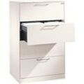 Hängeregistraturschrank ASISTO C 3000, 4 Schubladen, 2-bahnig, B 800 mm, weiß/weiß