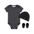 Jordan Monogram 3-teiliges Box-Set (Babys, 0–9 M) - Schwarz