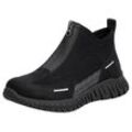 Slip-On Sneaker RIEKER Gr. 38, schwarz Damen Schuhe Schlupfboots, High Top Sneaker, Stiefelette in veganer Verarbeitung Bestseller