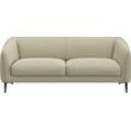 2,5-Sitzer FLEXLUX "Belle Designsofa, Couch, bequem durch Kaltschaum im Sitz", beige (sandy beige), B:188cm H:74cm T:89cm, 100% Polyester, Sofas, Skandinavisches Design, In hochwertiger Verarbeitung