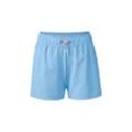 Funktionsshorts - Hellblau/Meliert - Gr.: S