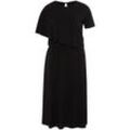 Heavy-Jersey-Kleid Rundhals-Ausschnitt Emilia Lay schwarz