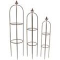 Rankhilfe Schwertlilie, 3er Set Garten Pflanzen Blume Terrasse FF-229816