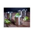 Moscow Mule Becher Set 4tlg, 1000 ml, silber