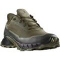 Trailrunningschuh SALOMON "ALPHACROSS 5 GORE-TEX", Gr. 41, grün (oliv), Textil, Synthetik, sportlich, Schuhe, wasserdicht, Trailrunningschuhe