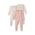 3 Pyjamas - Weiss/Gestreift - Baby - Gr.: 50/56