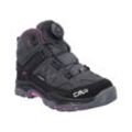 Outdoorschuh CMP "KIDS KIRUNA MID FITGO TREKKING SHOES WP", Gr. 40, schwarz (antracite, festival), Leder, sportlich, Schuhe, wasserdicht