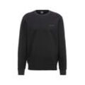 Sweatshirt BOSS GREEN "Salbo Mirror" Gr. L, schwarz (schwarz001) Herren Sweatshirts mit Logoschriftzug