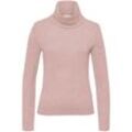 Pullover lockerem Rollkragen include rosé