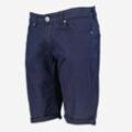 Dunkelblaue Shorts mit niedrigem Bund