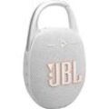 JBL Clip 5 Bluetooth Lautsprecher, Weiß, Wasserfest