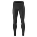 Fahrradhose GONSO "Essential Tight SC M" Gr. L, Normalgrößen, schwarz, Herren, 78% Polyester; 22% Elasthan, Hosen, Herren Radhose lang, atmungsaktive Radlerhose, Sitzpolster, Tight Fit