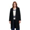 Jackenblazer BETTY & CO "Betty & Co Longjacke mit Reverskragen", Damen, Gr. 40, schwarz, Obermaterial: 60% Polyester, 40% Polyamid., modisch, straight fit lang, Langarm, Blazer, Material