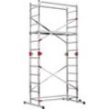 Hailo 9459-507 G60 Aluminium Montagegerüst Arbeitshöhe (max.): 4.3 m Silber, Rot 31 kg