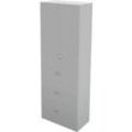 Schäfer Shop Genius Hängeregistraturschrank TETRIS WALL, 3 Ordnerhöhen, 3 Schübe, B 800 x T 440 x H 2250 mm,