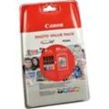 4 Canon Tinten 6443B008 CLI-551XL BK C M Y 50 Blatt 10x15