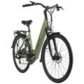 Adore ADORE E-Citybike 28" Alu Cityfahrrad CV-180 Heckmotor 45NM / 12,8Ah Maigrün matt