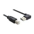 Delock - Easy-USB-Kabel 2.0 A(gewinkelt re/li) - b 0.5m schw (85167)