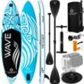 KESSER® Aufblasbares SUP Board Set Stand Up Paddle Board Premium Surfboard Wassersport 6 Zoll Dick Komplettes Zubehör 130kg