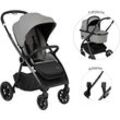 Kombi-Kinderwagen HARTAN "Verso", Baby, grau (rock), Polyester, Kinderwagen, Inkl. Adapter für Babyschale Gruppe 0