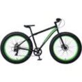 Fatbike WYNN "FAT2.0" Gr. 46, schwarz (schwarz, schwarz), Fahrräder, 46cm, 26 Zoll (66,04cm)