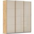 Schwebetürenschrank RAUCH "Kleiderschrank Schrank Garderobe AGORDO mit Glasfront", beige (eiche artisan, glas champagner), B:203cm H:229cm T:62cm, Holzwerkstoff, Schränke, durchdachte Innenausstattung, in 4 Breiten und 2 Höhen MADE IN GERMANY