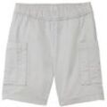 TOM TAILOR Jungen Cargo Shorts, grau, Uni, Gr. 110