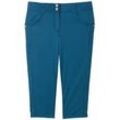 TOM TAILOR Damen Tapered Relaxed Hose mit Bio-Baumwolle, blau, Uni, Gr. 36