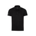 Poloshirt TRIGEMA "TRIGEMA Klassisches Poloshirt COOLMAX" Gr. L, schwarz, Herren, 100% Polyester (recycelt), Shirts