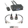 LINDY LINDY VGA KVM Switch 2 Port USB Audio 2 Port KVM-Umschalter