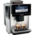 SIEMENS Kaffeevollautomat "EQ900 plus TQ903DZ3, auto. Reinigen und Entkalken, 6,8" TFT-Display", grau (edelstahl), B:31,5cm H:39,2cm T:47cm, Kaffeevollautomaten, Barista-Mode, App-Steuerung, Geräuschreduzierung, 3 Profile, edelstahl, Topseller