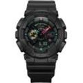 Chronograph CASIO G-SHOCK, schwarz, Armbanduhren, Herren, Quarzuhr, Armbanduhr, Herrenuhr, analog, digital