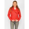 Lederjacke MAZE "Sally" Gr. L, rot (flame rot), Damen, Obermaterial: 100% Lammleder / Futter: 100% Polyester, Jacken