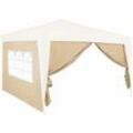 2x Seitenwände Pavillon Capri Faltpavillon Partyzelt Gartenzelt Seitenteile Wand creme