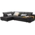 Ecksofa SET ONE BY MUSTERRING "SO 1200 inkl. Sitztiefen- & Rückenverstellung für hohen Sitzkomfort", braun (graubraun gba 34), B:292cm H:89cm T:212cm, 100% Polyester, Sofas, wahlweise mit Bettfunktion, L-Form