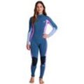 Neoprenanzug BILLABONG "4/3mm Synergy 2022" Gr. L/170-175cm & 59-68kg, blau (deep sea) Damen Sportanzüge