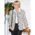 Jackenblazer CLASSIC "Blazer" Gr. 40, grau (grau, gemustert) Damen Blazer