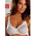 Minimizer-BH NUANCE Gr. 100, Cup E, beige (creme), Damen, Obermaterial: 85% Polyamid, 15% Elasthan, BHs, mit Spitzenborte