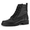 Schnürboots GABOR Gr. 37, schwarz Damen Schuhe Blockabsatz, Schnürstiefelette, praktischer Innenreißverschluss