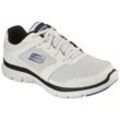 Sneaker SKECHERS "FLEX ADVANTAGE 4.0" Gr. 39, weiß Herren Schuhe mit leichtem Profil, Freizeitschuh, Halbschuh, Schnürschuh